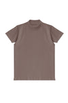 Second Skin High Neck T-Shirt - Mocha