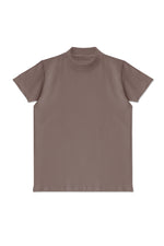 Second Skin High Neck T-Shirt - Mocha