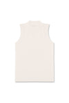 Second Skin High Neck Tank Top - Cream