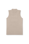 Second Skin High Neck Tank Top - Taupe