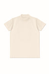 Second Skin High Neck T-Shirt - Vanilla