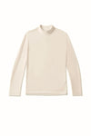 Second Skin High-Neck Long Sleeve T-shirt - Vanilla