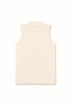Second Skin High Neck Tank Top - Vanilla