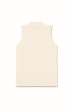 Second Skin High Neck Tank Top - Vanilla