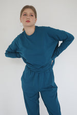 Relaxed Cotton Co-ord Set - Teal