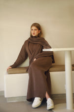 Maxi Knit Dress - Full Length - Heather Wood