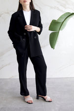 Relaxed Tailored Trousers - Black