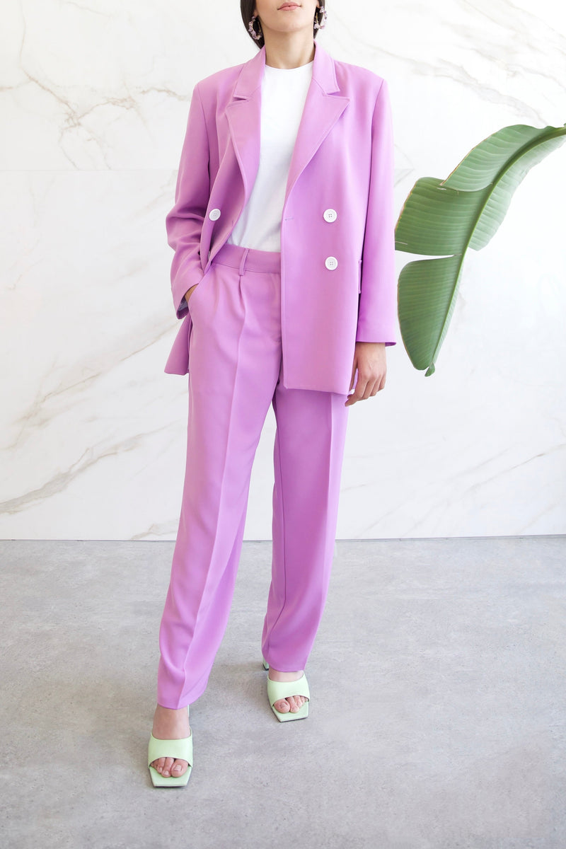 Relaxed Tailored Trousers - Orchid