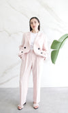 Relaxed Tailored Trousers - Nude