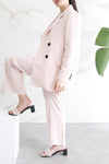 Relaxed Tailored Trousers - Nude