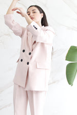 Relaxed Tailored Trousers - Nude
