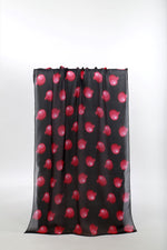 Rumman Black Silk Scarf