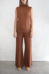 Sleeveless Knit Top - Espresso