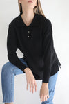 Knit Polo Shirt - Black