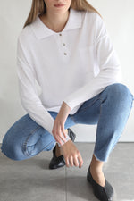 Knit Polo Shirt - White