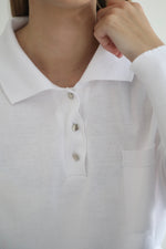 Knit Polo Shirt - White
