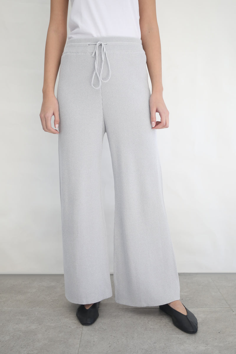 Knit Flare Sweatpants - Cloud