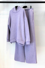 Palazzo Sweat Coord - Purple Marl