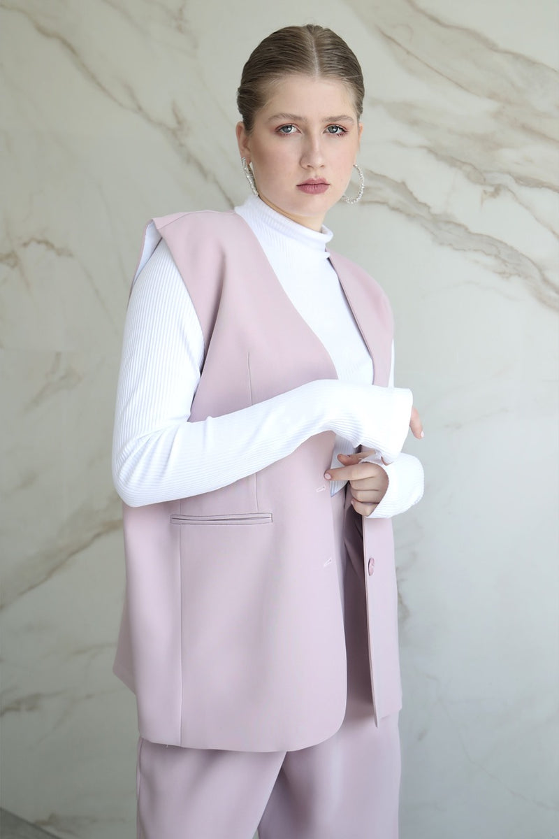 Théa Vest - Dust Rose