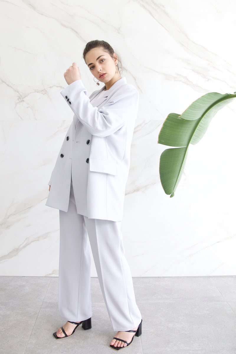 Relaxed Tailored Blazer - Grey