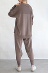Relaxed Knit Joggers - Heather Wood