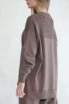 Oversized Knit Sweater - Heather Wood