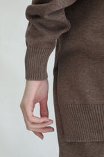 Oversized Knit Sweater - Heather Wood