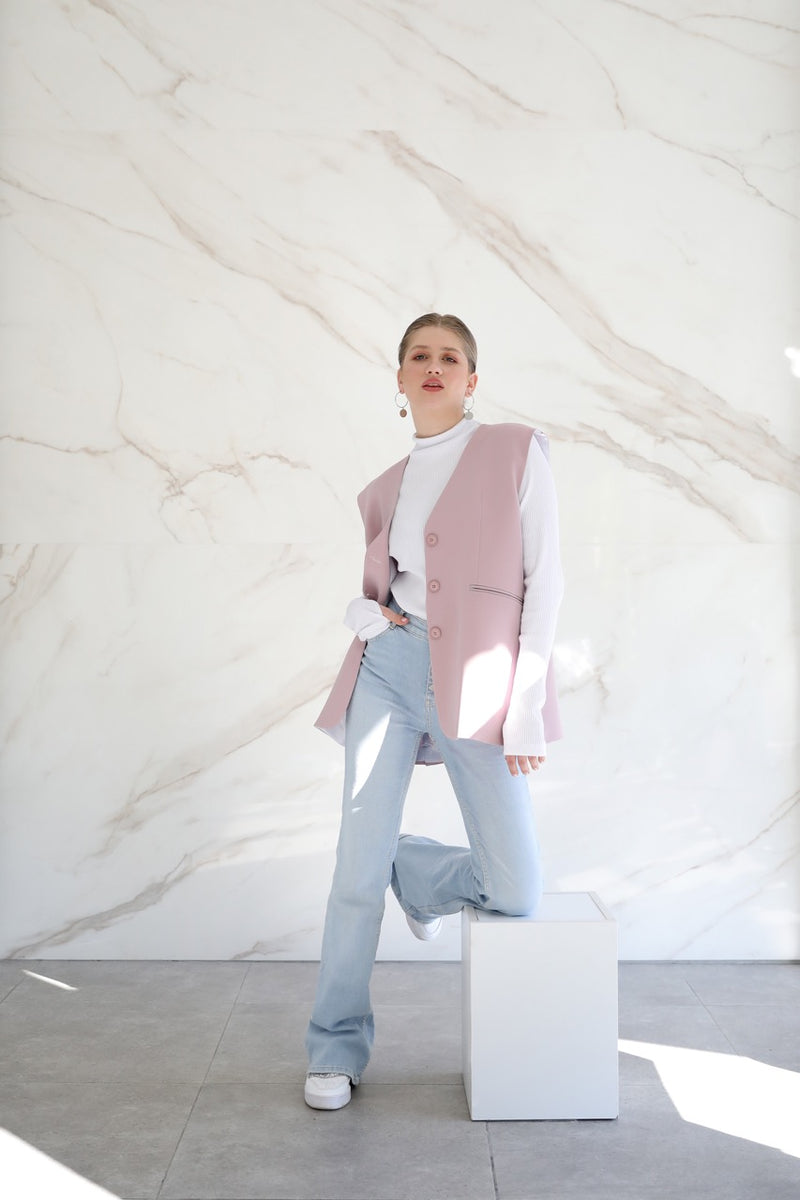 Théa Vest - Dust Rose