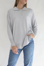 Knit Polo Shirt - Cloud