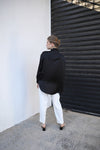 Relaxed Satin Shirt - Black