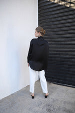 Relaxed Satin Shirt - Black