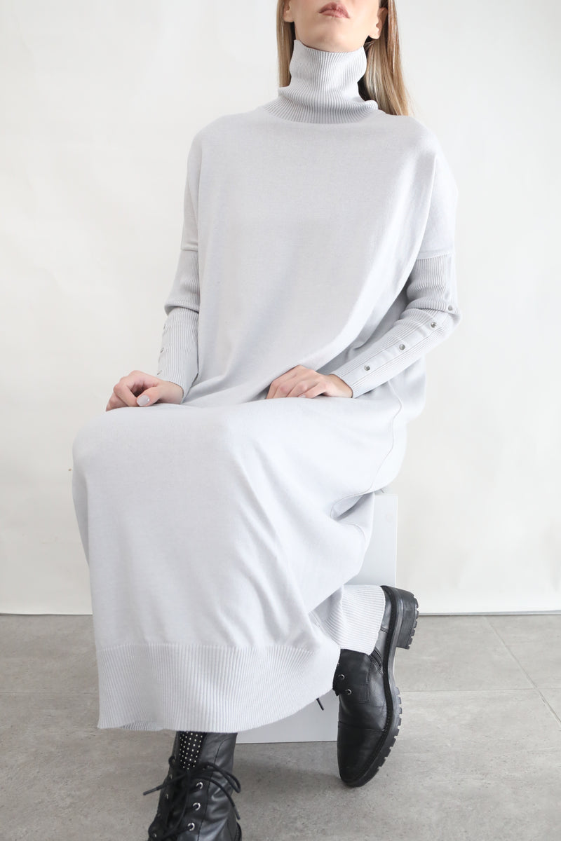 Full Length Maxi Knit Dress - Cloud