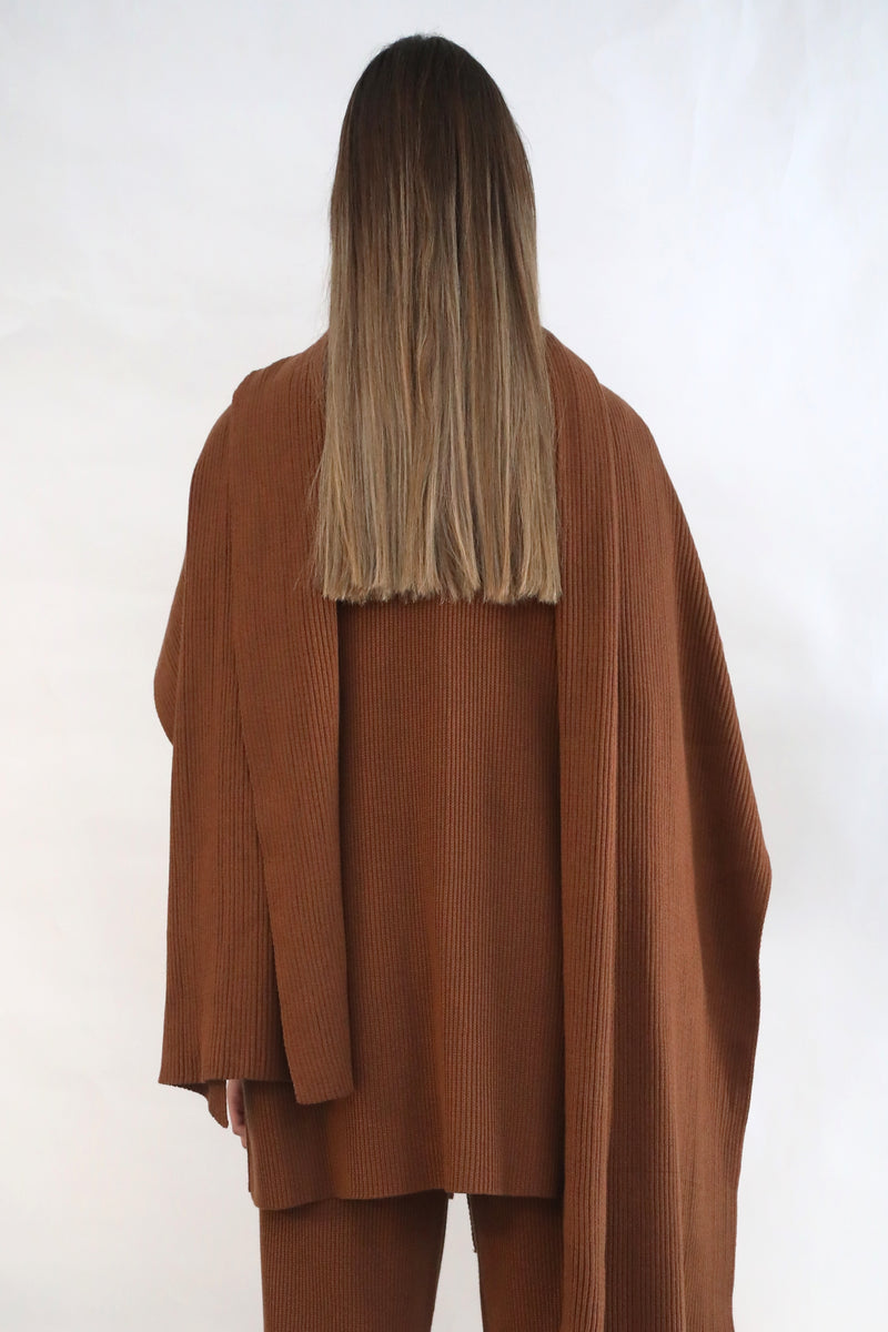 Knit Scarf - Espresso