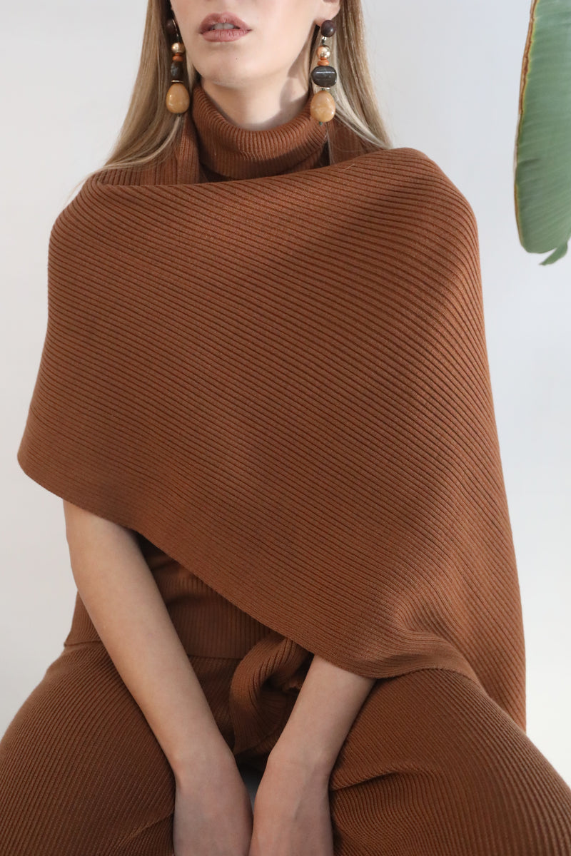 Knit Scarf - Espresso