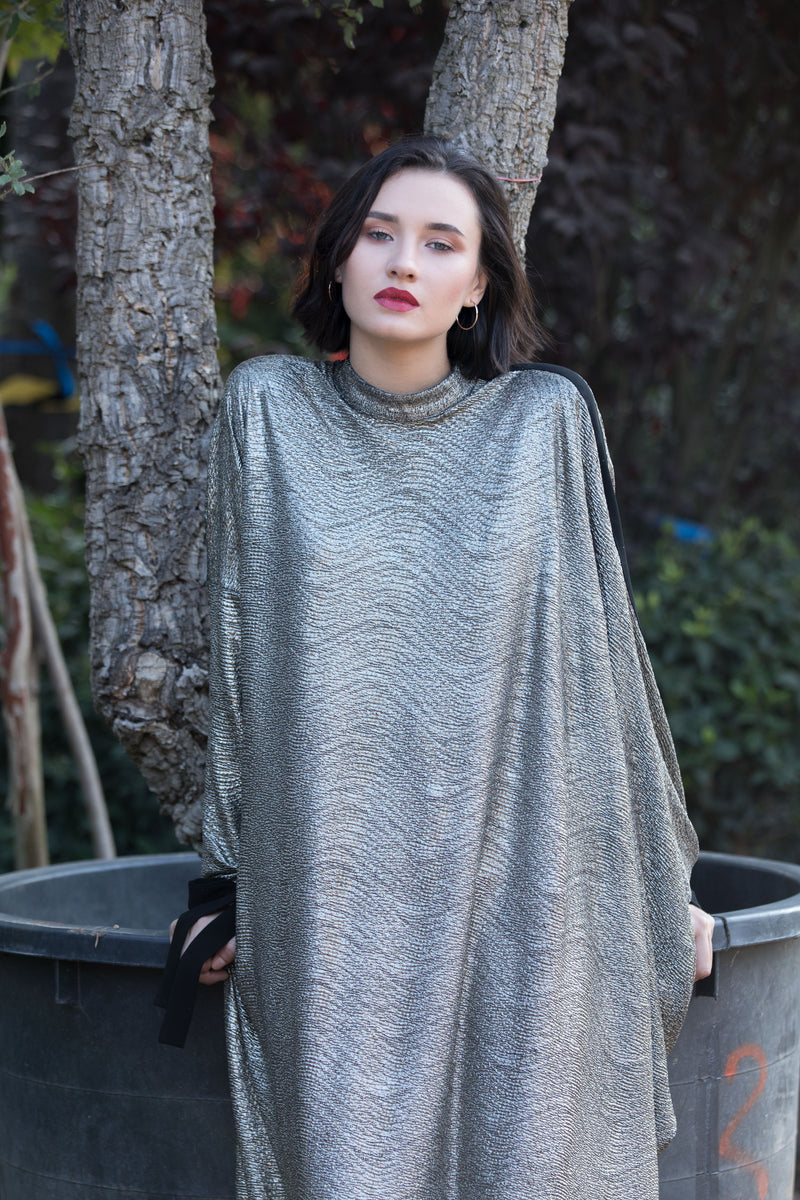 Gold Ella Asymmetric Dress