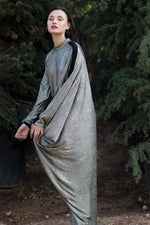 Gold Ella Asymmetric Dress