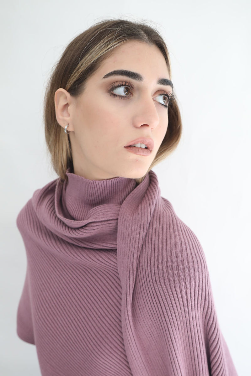 Knit Scarf - Berry Nude