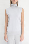 Sleeveless Knit Top - Cloud