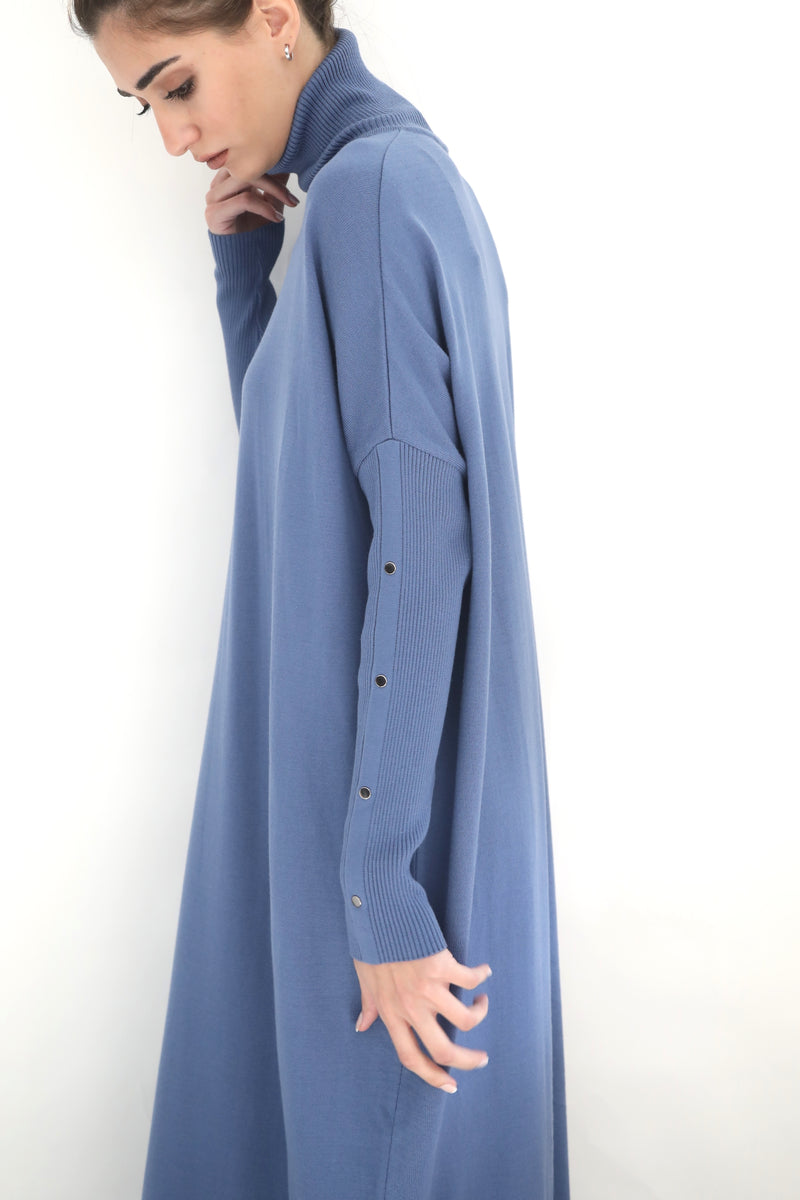 Cropped Maxi Knit Dress - Riviera