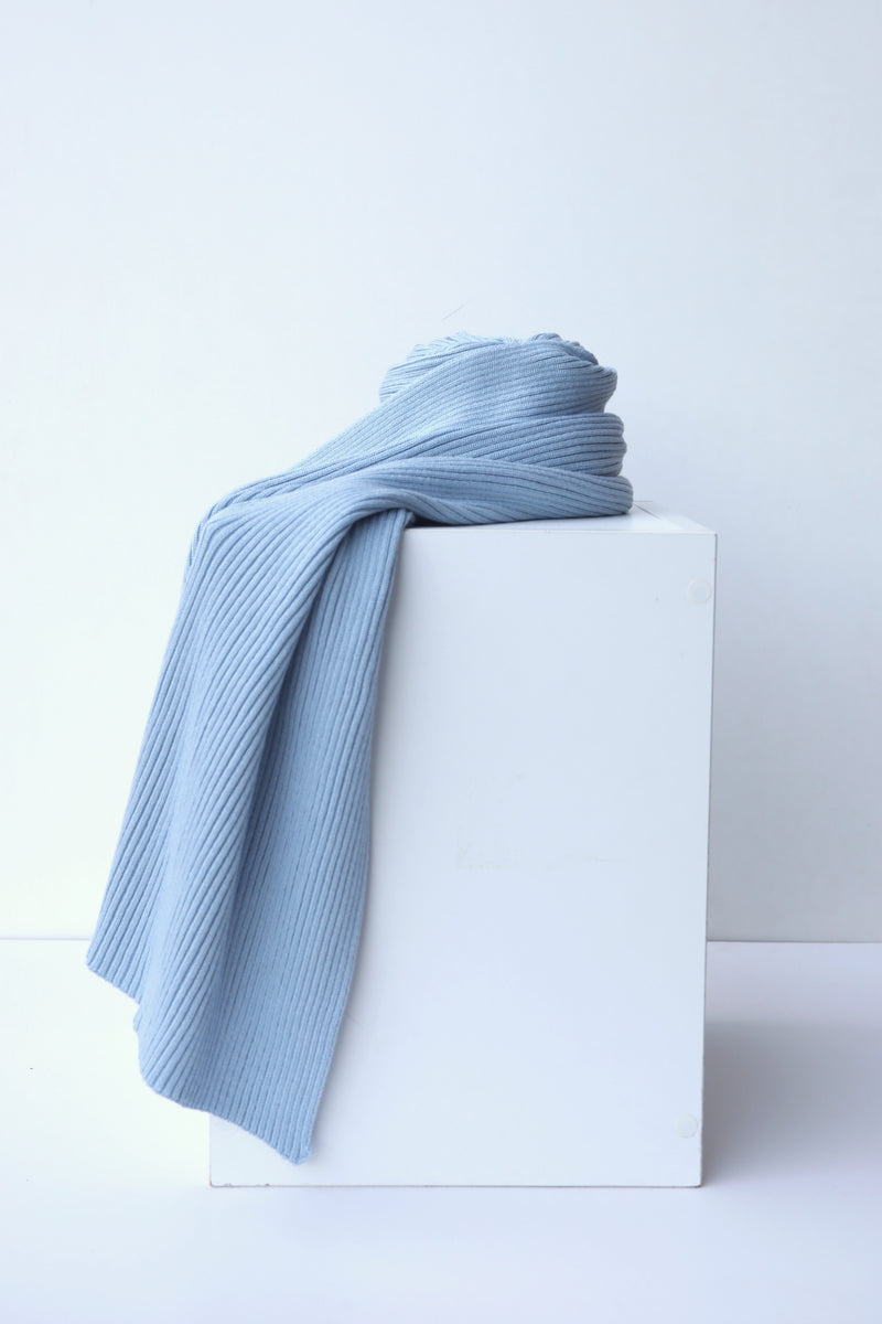 Knit Scarf - Blue Fog