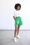 Basic Highwaist Shorts - Forest