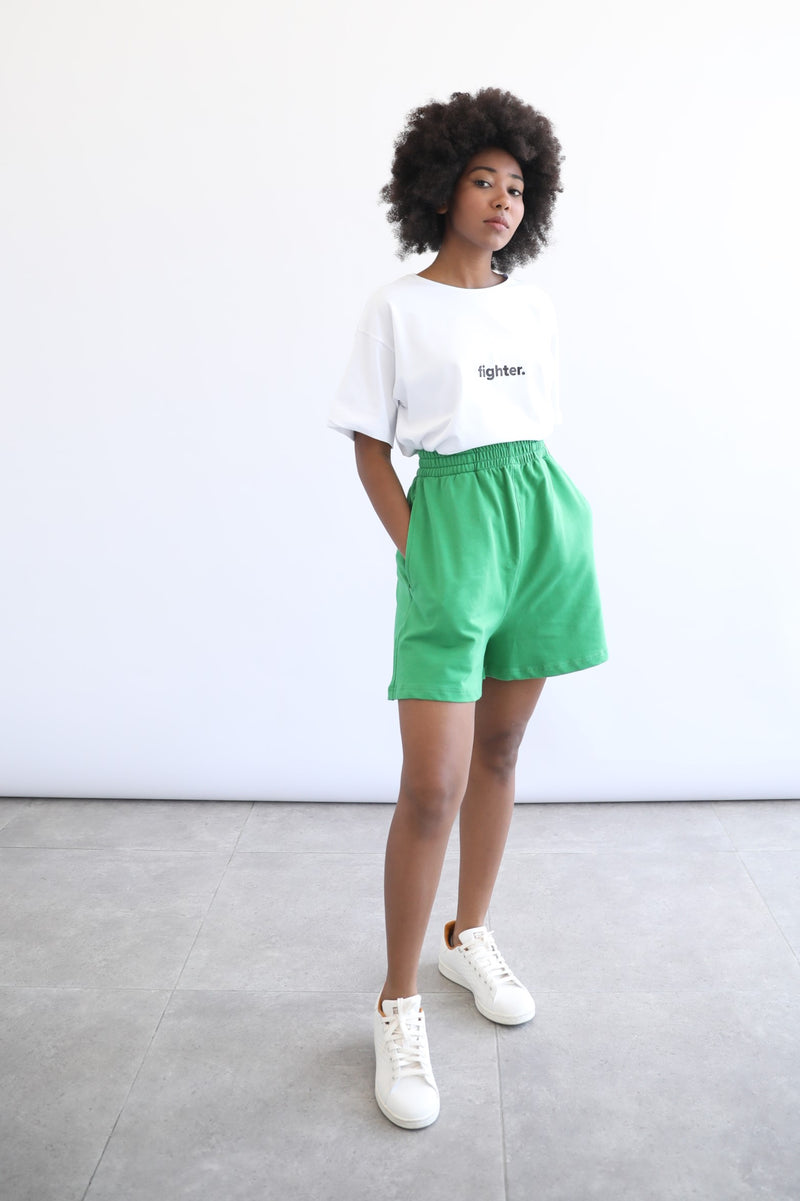 Basic Highwaist Shorts - Forest
