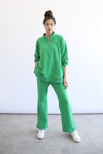 Light Zipper Sweatshirt - Forest