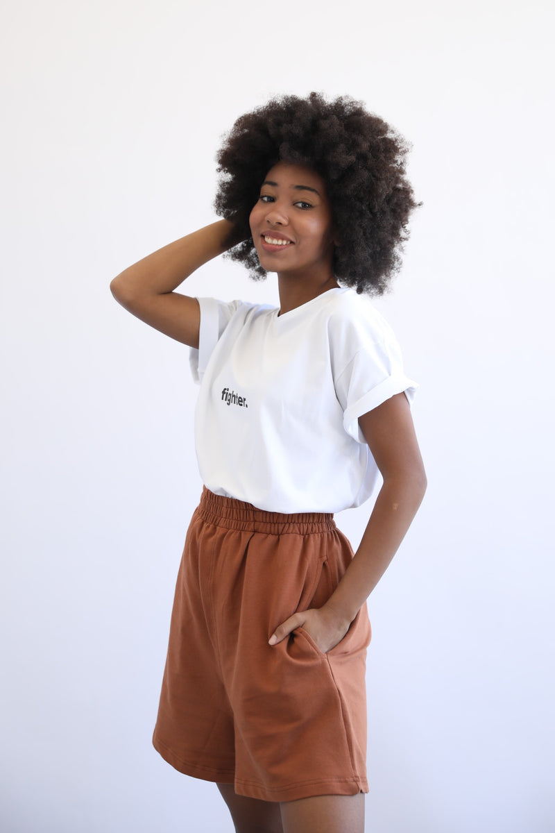 Basic Highwaist Shorts - Espresso