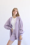Ribbed Shorts - Lavender