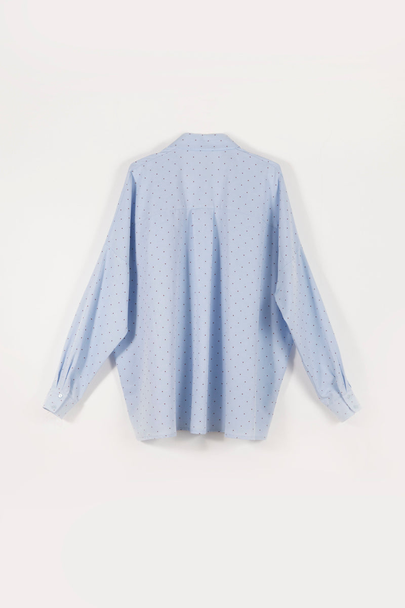 Boyfriend Shirt - Blue Pattern