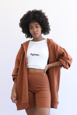 Ribbed Shorts - Espresso