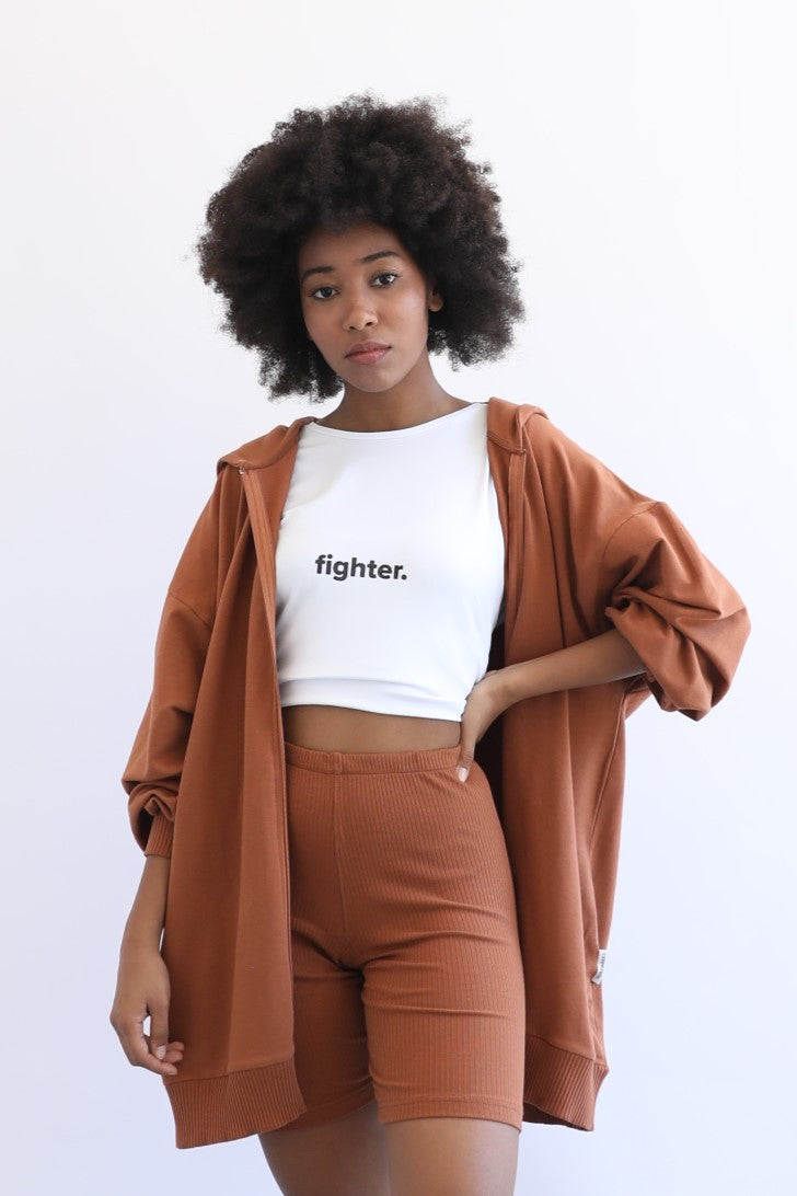 Ribbed Shorts - Espresso