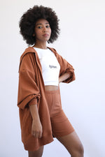 Ribbed Shorts - Espresso