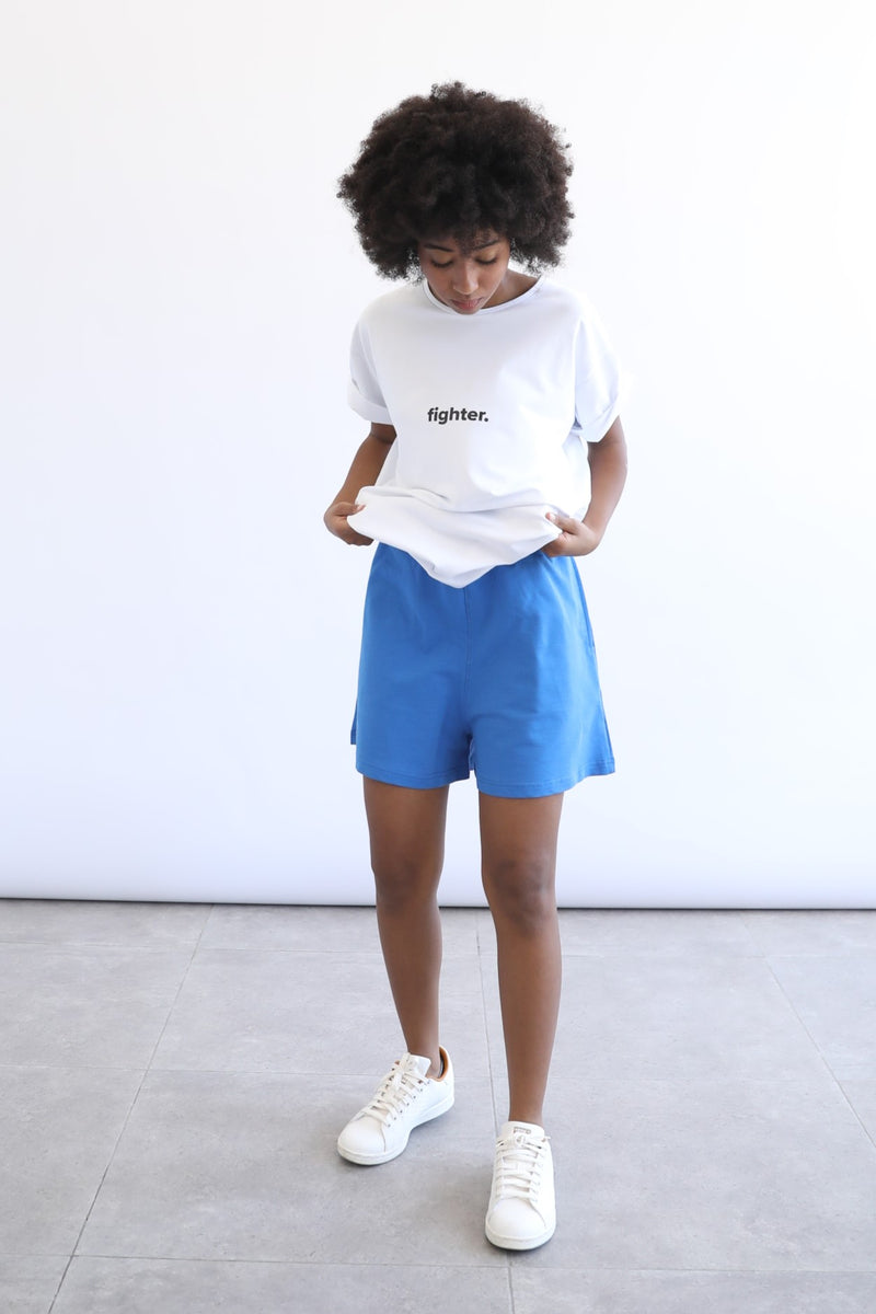 Basic Highwaist Shorts - Sapphire